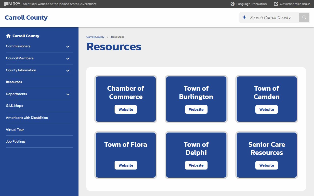 Camden court docket routing through official Carroll County municipal resources