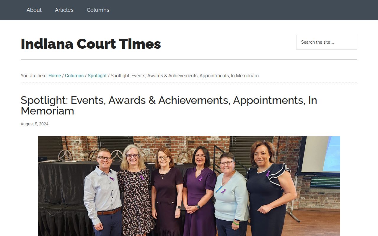 Indiana judicial update with Carroll County court appointment context